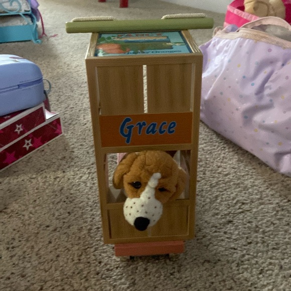American girl Kits cart with dog - Picture 1 of 3